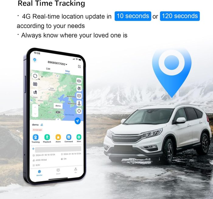 GPS Tracker for Vehicles Cars Long Battery Life up to 12 Months, Strong Magnetic, 10S Instant Updates, Geo-Fence, 4G Real Time Car Tracker Device Hidden Vehicle Tracking Devices, Subscription Needed - Image 5