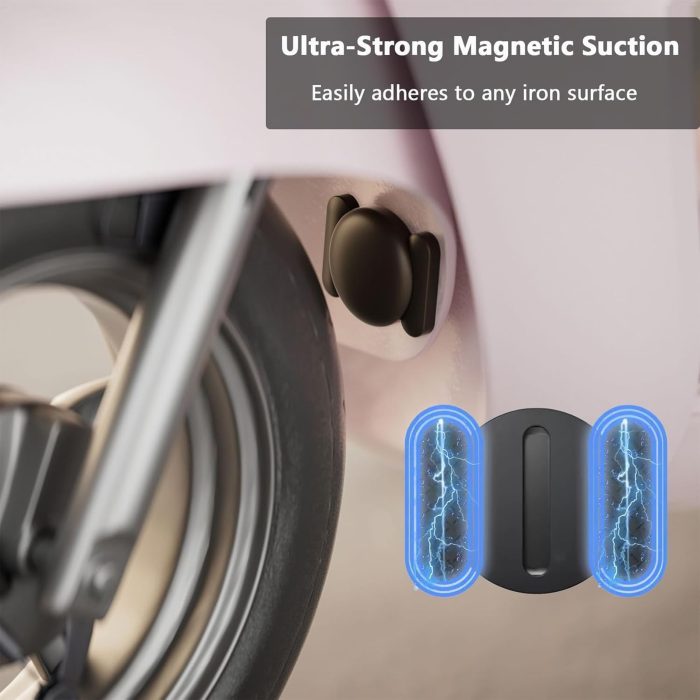 Tracker Device for Vehicles,GPS Car Tracker-No Monthly Fee Car Locator Works with Find My(iOS Only), Mini Hidden Car Tracker with Magnetic Case（Black,1PCS） - Image 2