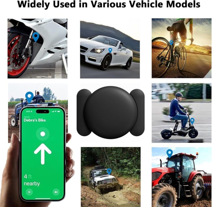 Tracker Device for Vehicles,GPS Car Tracker-No Monthly Fee Car Locator Works with Find My(iOS Only), Mini Hidden Car Tracker with Magnetic Case（Black,1PCS） - Image 6